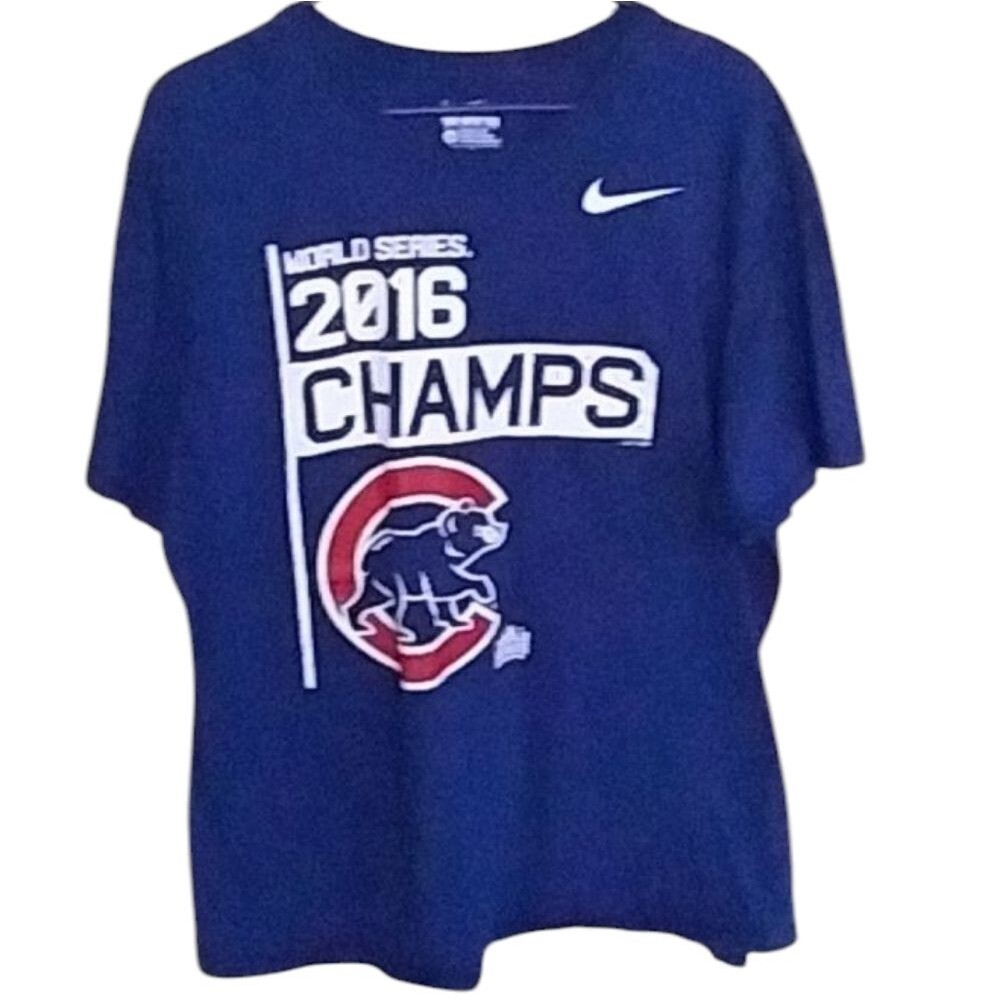 Nike Chicago Cubs World Series 2016 Mens Short Sleeve Tee Size XXL